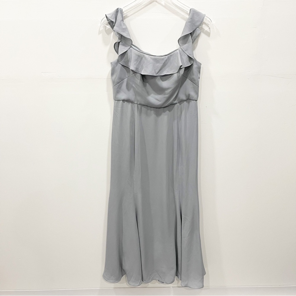 Wtoo Ruffle Trim Neckline Flowy Bridesmaid Dress Gown Size 8
